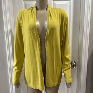 J.MCLAUGHLIN LIME GREEN CARDIGAN
